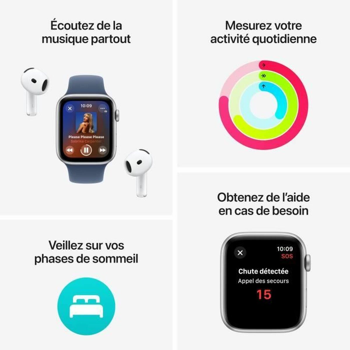 Apple Smartwatch Apple Se (2024) Schwarz 40 Mm