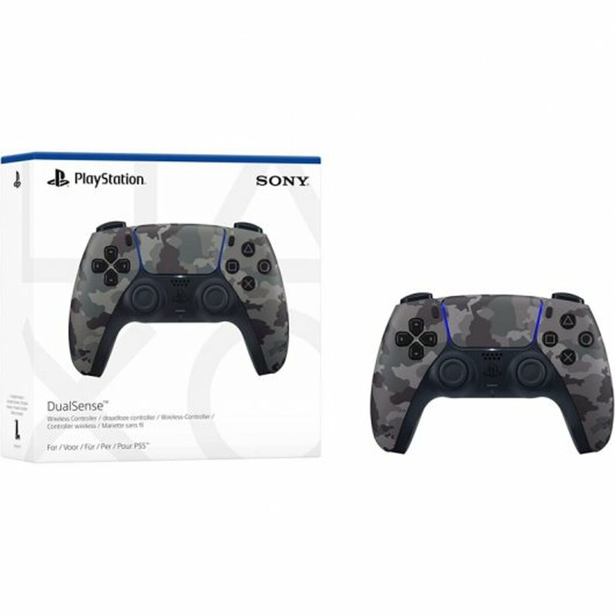 Sony Controller Für Ps5 Dualsense Sony Camo V2 Grau
