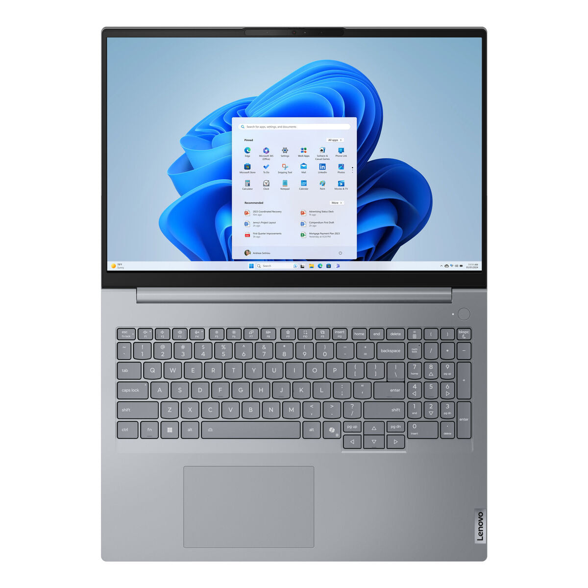 Lenovo Laptop Lenovo 21Sh0081Sp 16" Intel Core I5 210H 16 Gb Ram 512 Gb Ssd Qwerty Spanisch