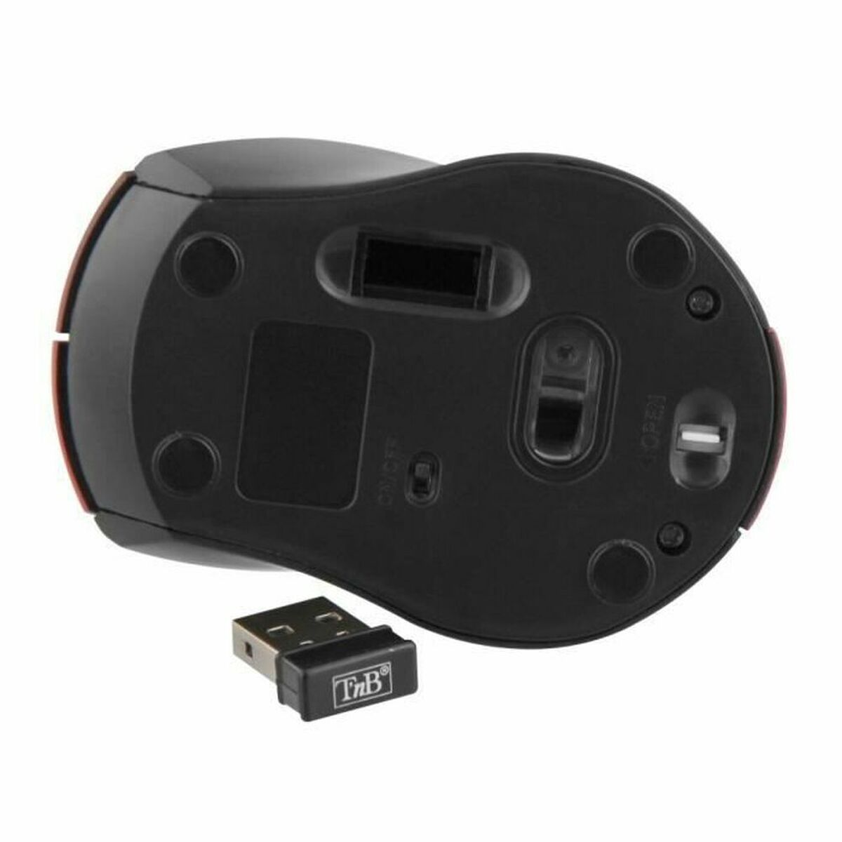 T'nb Mouse T'nb Mm240Rd Schwarz Rot Schwarz/Rot 1000 Dpi