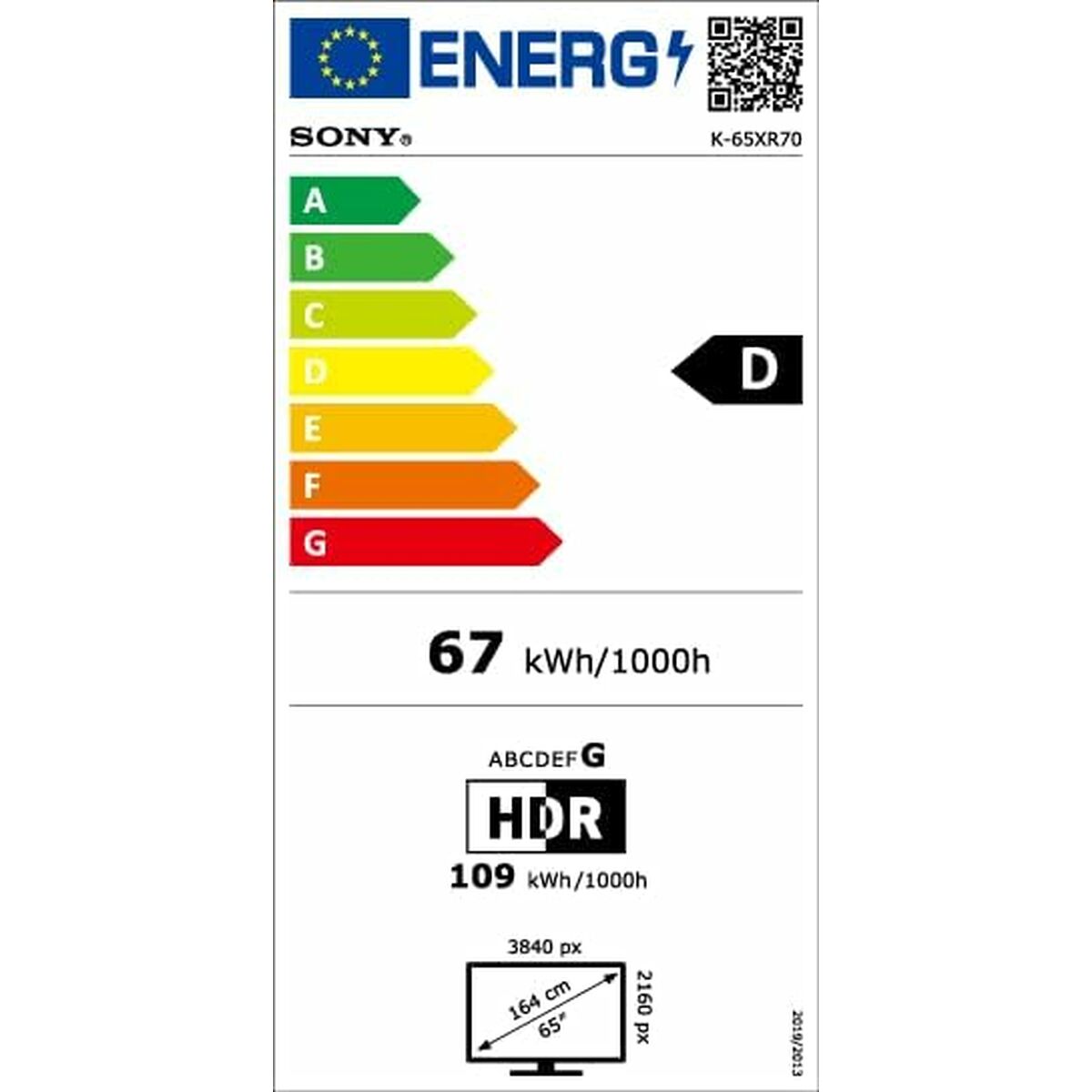 Sony Smart Tv Sony K65Xr70 4K Ultra Hd 65" Led Hdr
