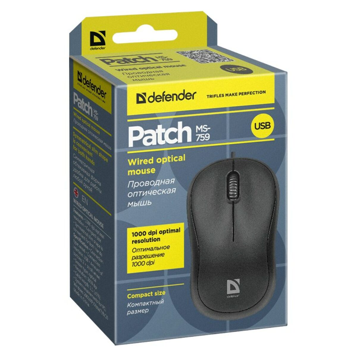 Defender Mouse Defender Patch Ms-759 Schwarz