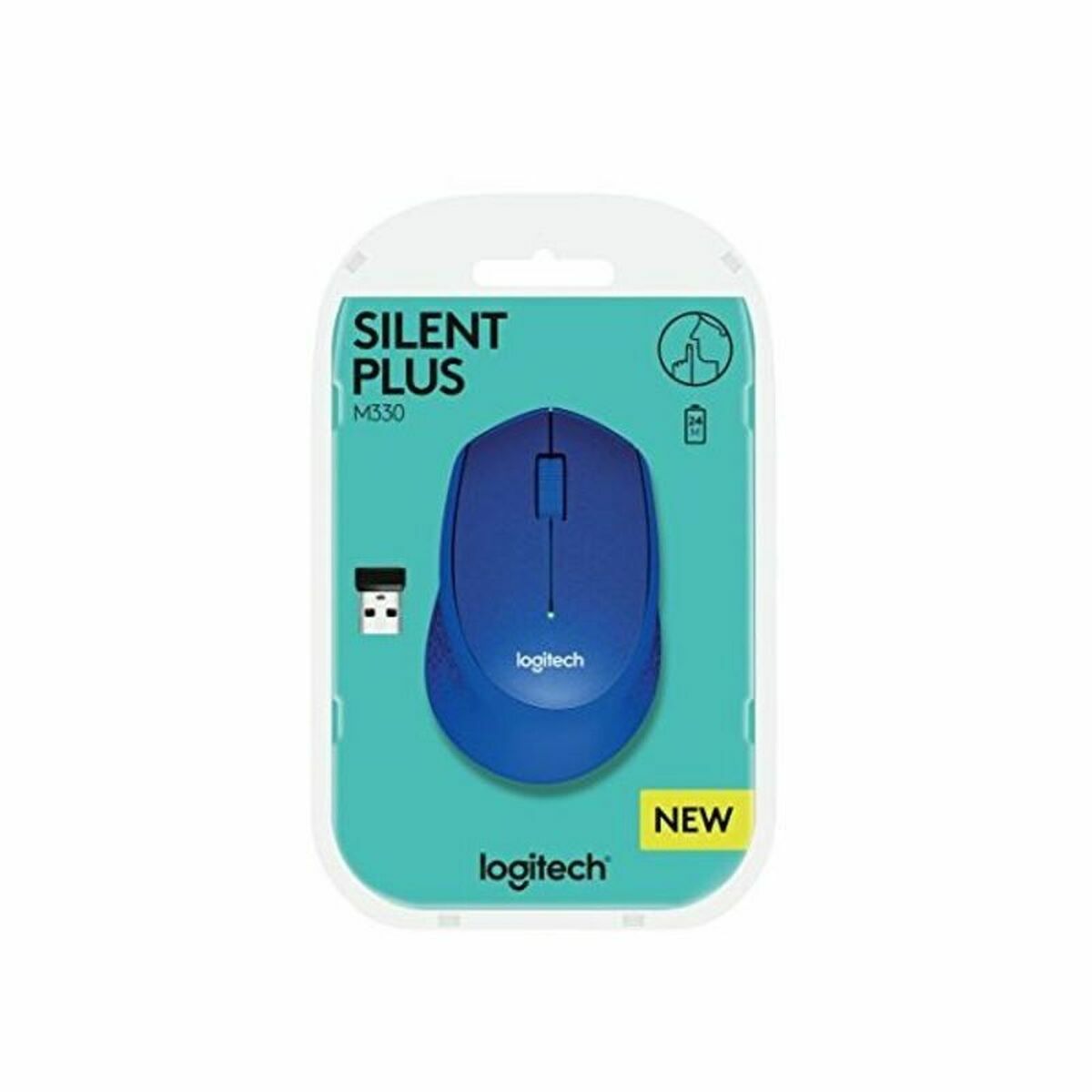 Logitech Schnurlose Mouse Logitech M330 Silent Plus Blau 1000 Dpi