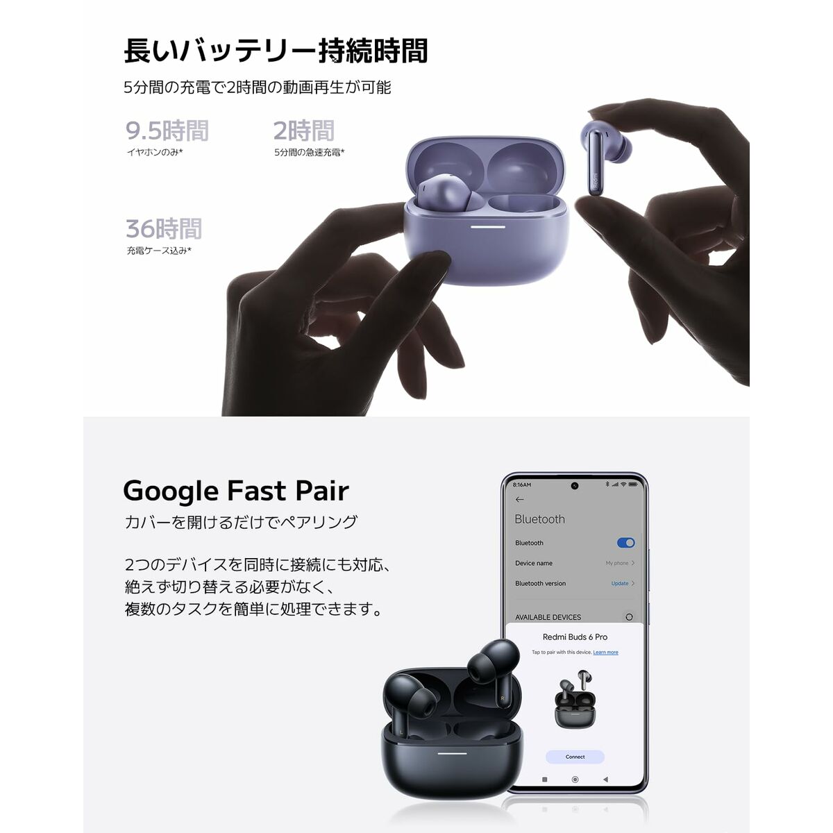 Xiaomi Kabellose Kopfhörer Mit Ladebox Xiaomi Bhr9307Gl Schwarz