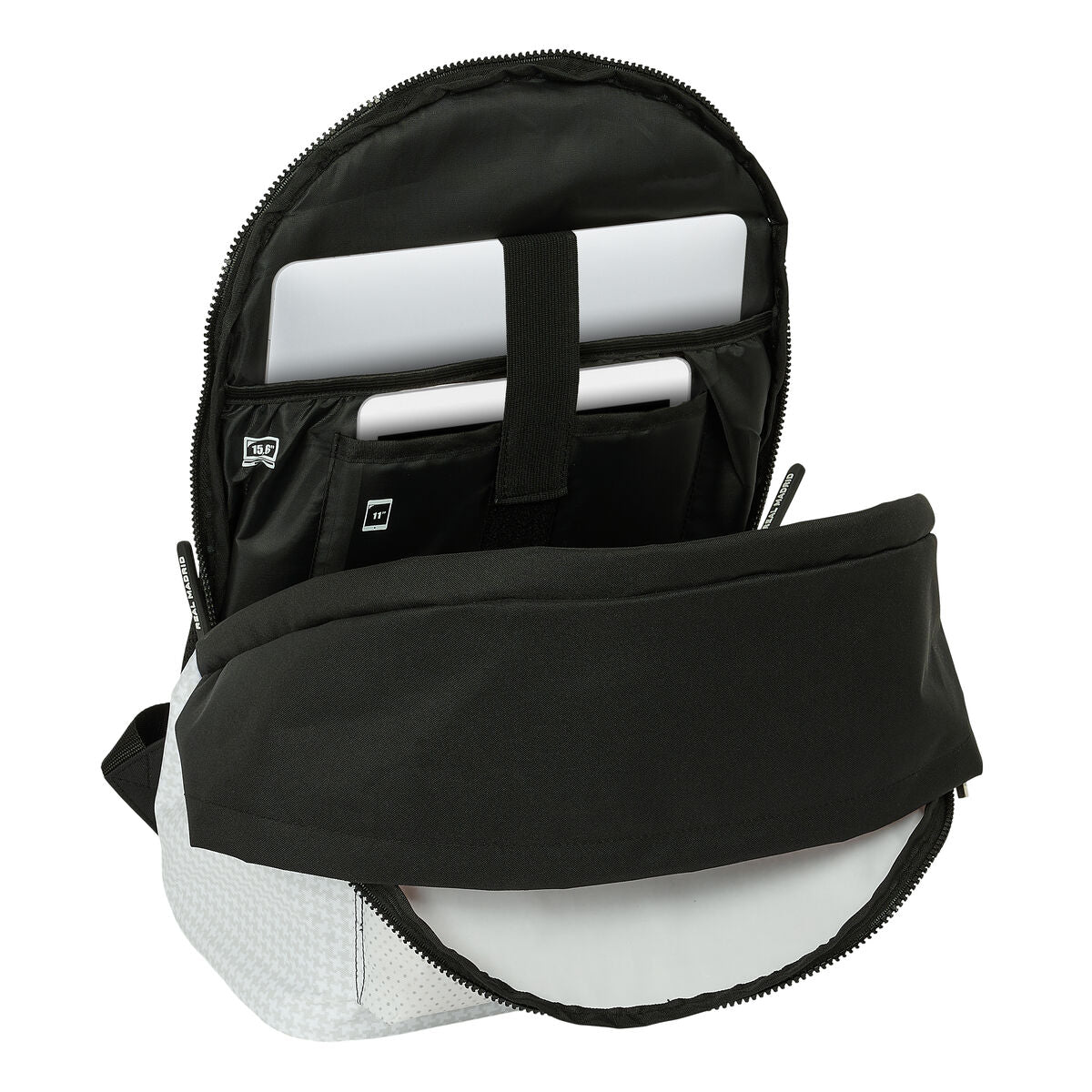 Real Madrid C.f. Laptoptasche Real Madrid C.f. 24/25 Weiß Grau 31 X 44 X 18 Cm 15,6"