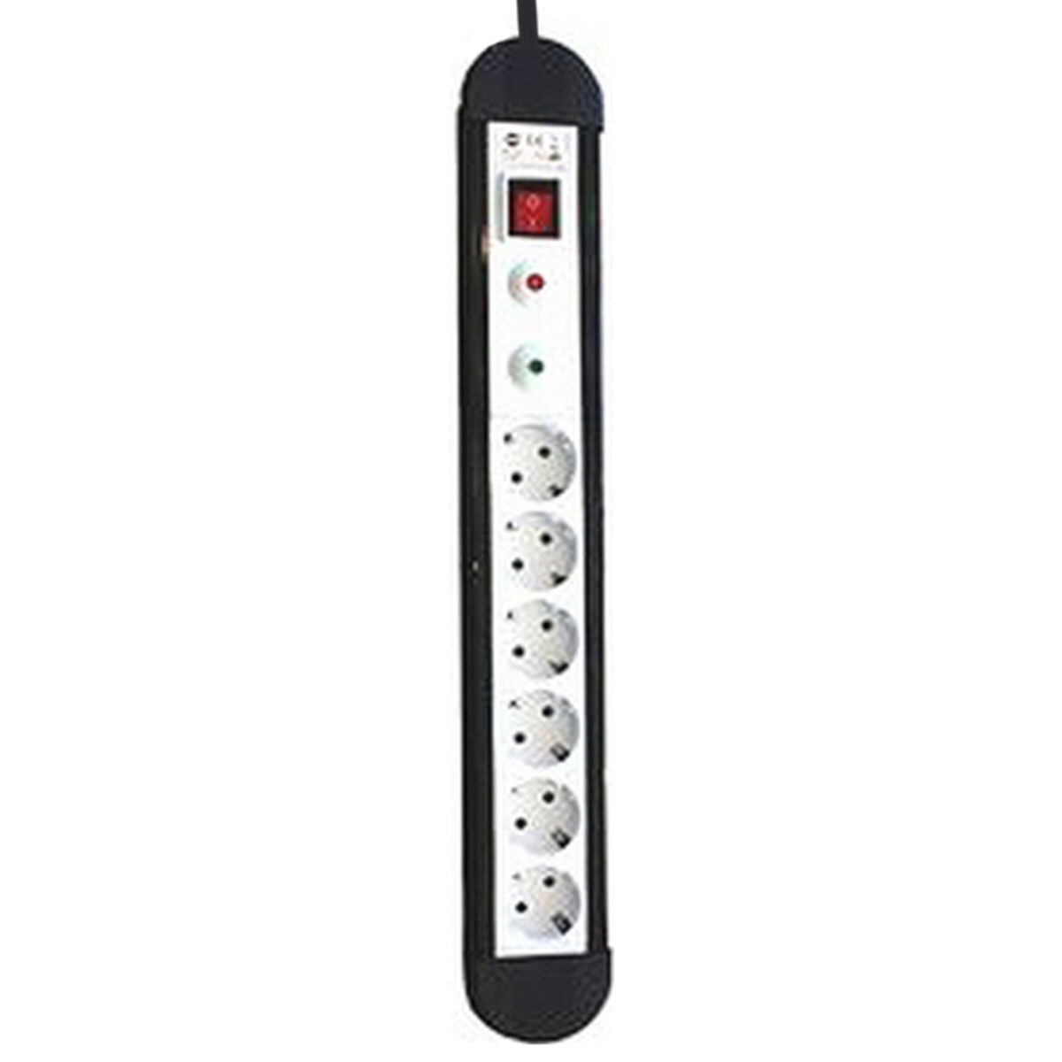 Silver Electronics Steckerleiste Mit 6 Steckdosen Und Schalter Silver Electronics 49646 3680W Schwarz