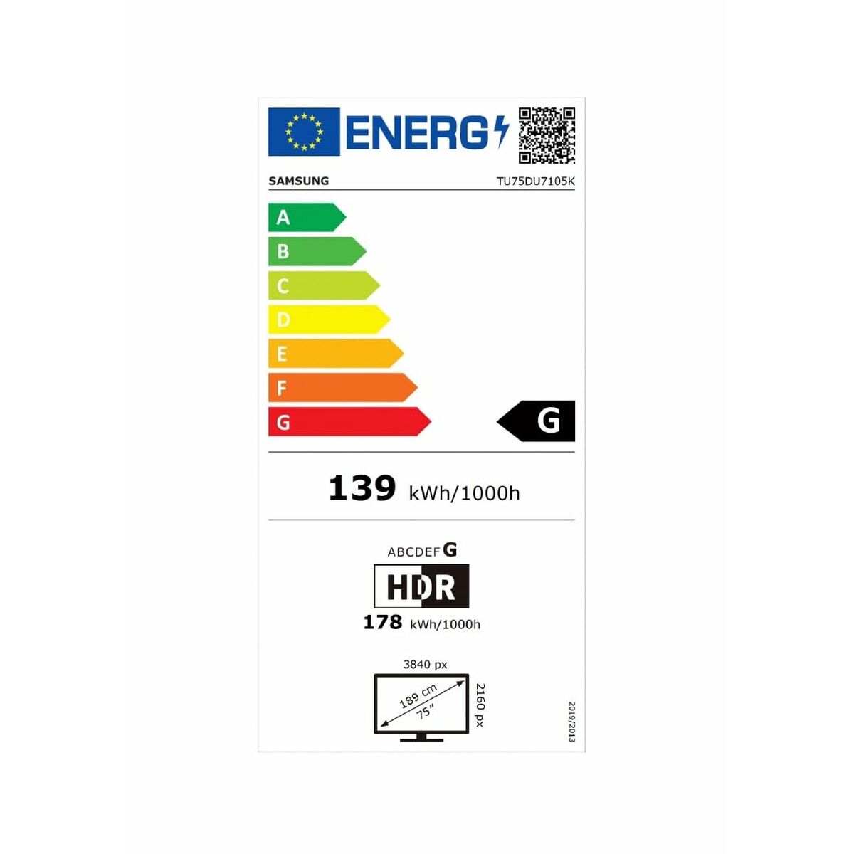 Samsung Smart Tv Samsung Tu75Du7105 4K Ultra Hd 75" Led Hdr Hdr 10+