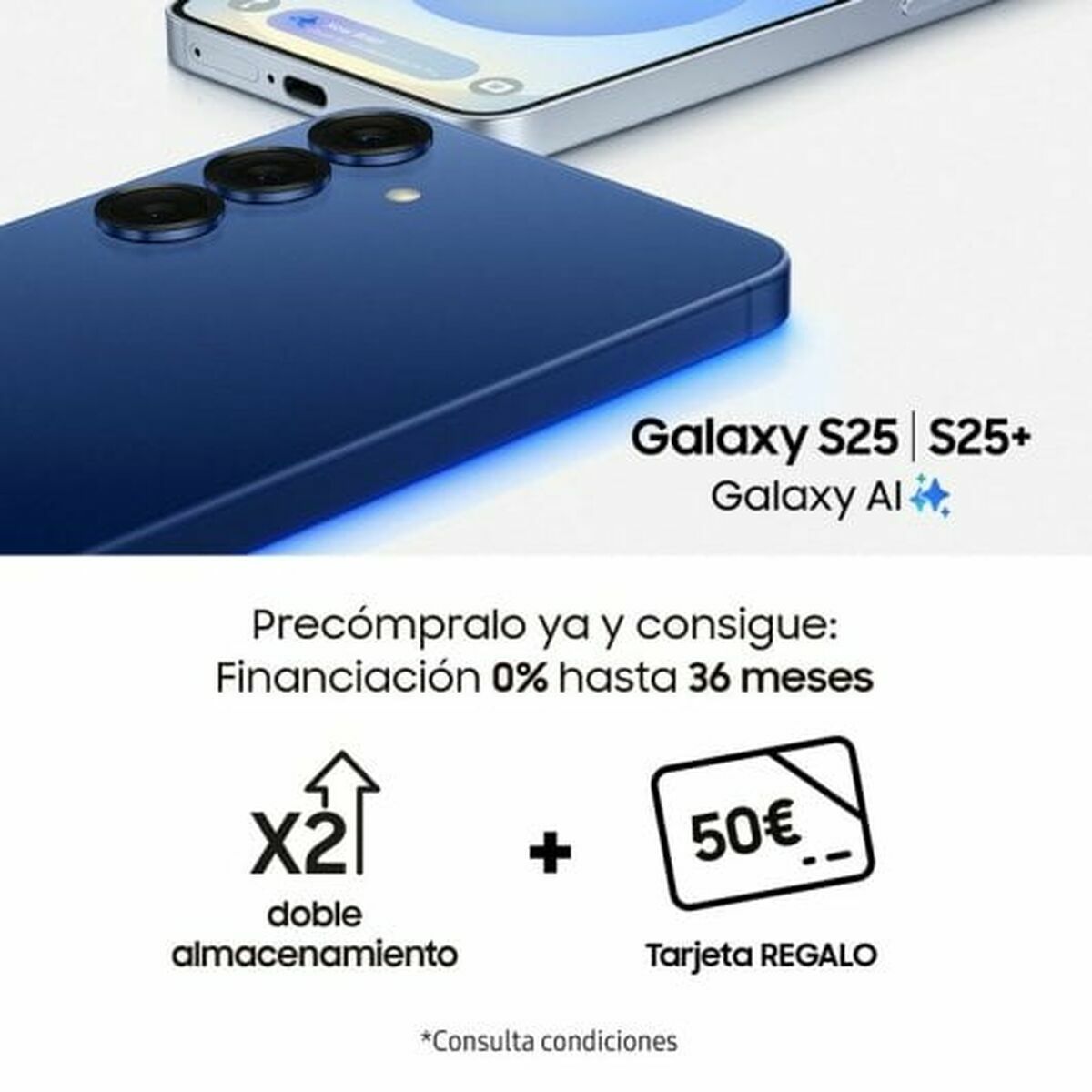 Samsung Smartphone Samsung Galaxy S25 6,2" Qualcomm Snapdragon 8 Elite 12 Gb Ram 512 Gb Marineblau