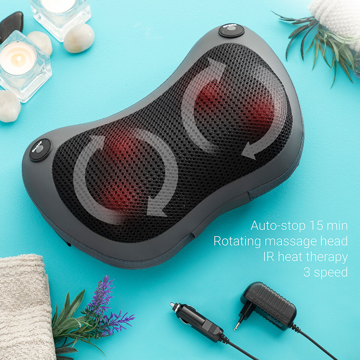 Innovagoods Kompaktes Shiatsu-Massagegerät Shissage Innovagoods