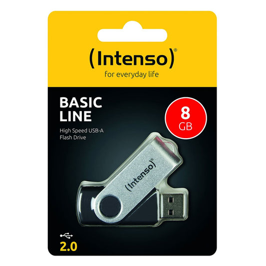 Intenso Usb Pendrive Intenso Basic Line 8 Gb Schwarz