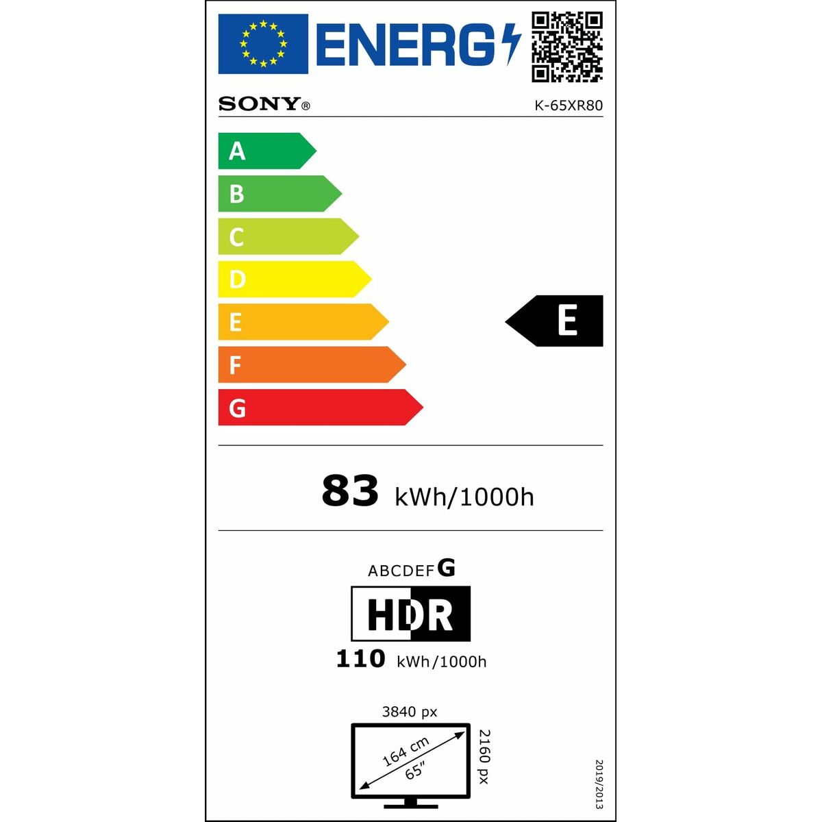 Sony Smart Tv Sony K65Xr80 4K Ultra Hd 65&quot; Led Hdr Oled