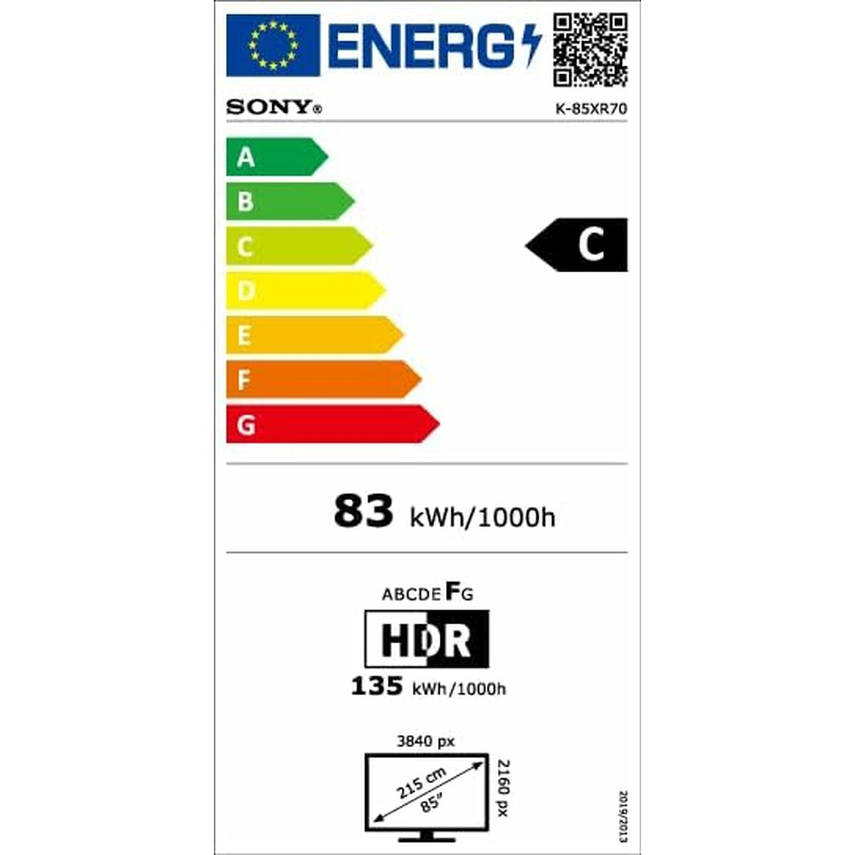 Sony Smart Tv Sony K85Xr70 4K Ultra Hd 85&quot; Led Qled