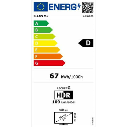 Sony Smart Tv Sony K65Xr70 4K Ultra Hd 65&quot; Led Hdr