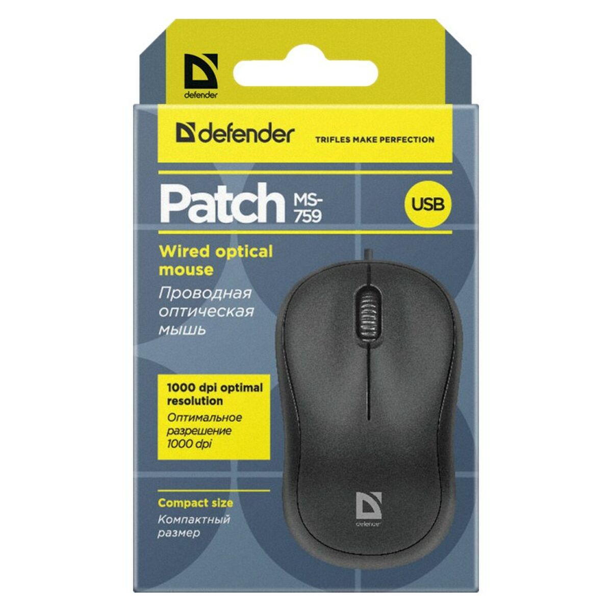 Defender Mouse Defender Patch Ms-759 Schwarz