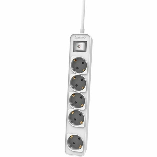 Philips Steckerleiste Mit 5 Steckdosen Und Schalter Philips Chp2154W/12