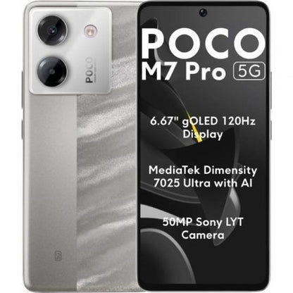 Xiaomi Smartphone Xiaomi Poco M7P 5G 12-512 Sv Octa Core 12 Gb Ram 512 Gb Silberfarben