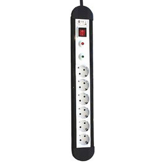 Silver Electronics Steckerleiste Mit 6 Steckdosen Und Schalter Silver Electronics 49646 3680W Schwarz
