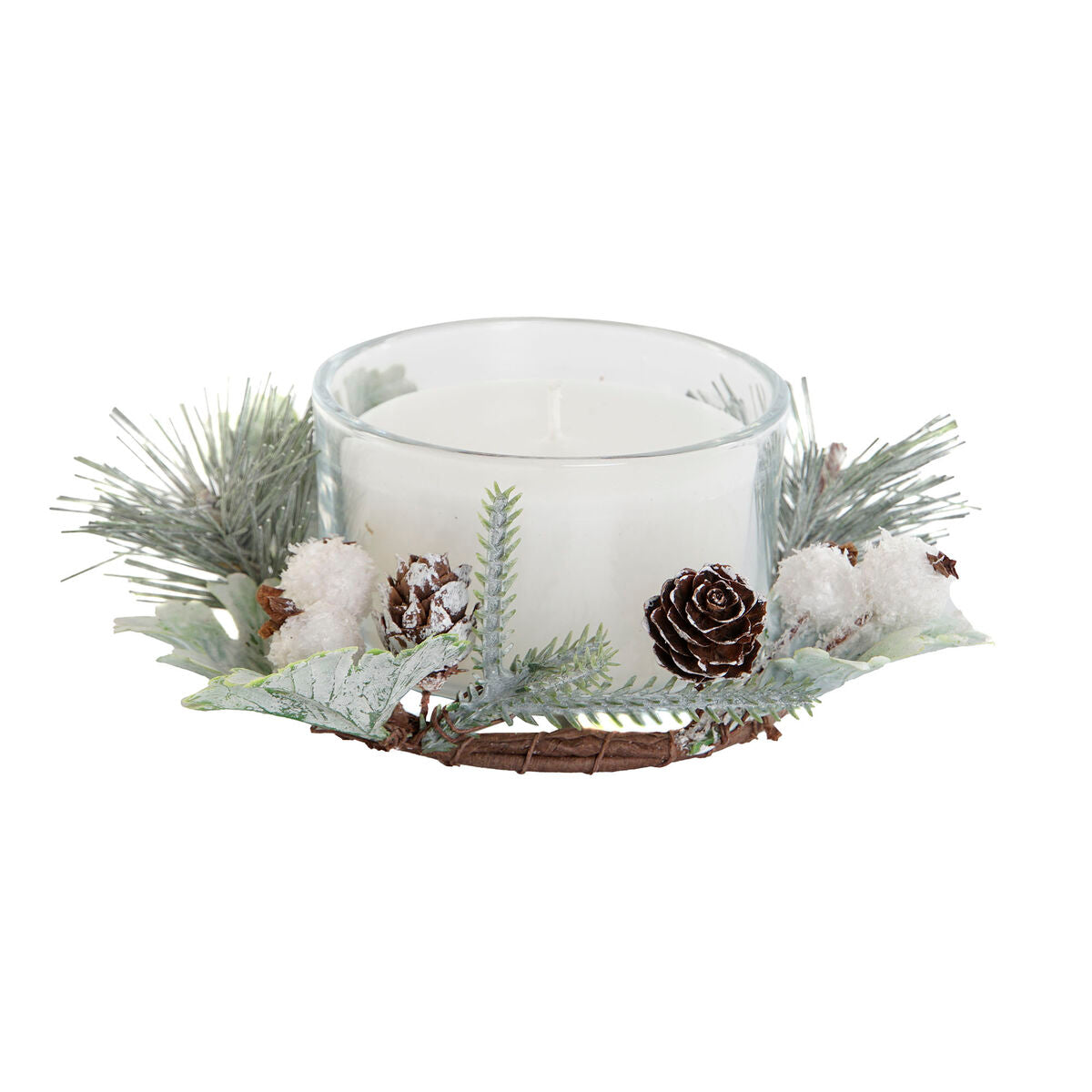 Dkd Home Decor Kerze Dkd Home Decor Weiß Weihnachten 15 X 15 X 5.5 Cm 13 X 13 X 5,5 Cm