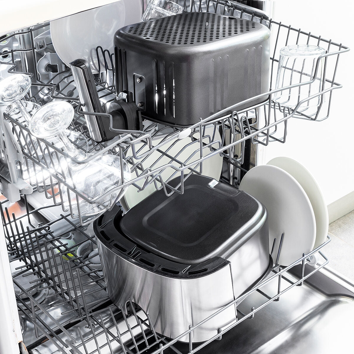 Innovagoods Heißluftfritteuse Innovagoods Fryinn Pro 5500 Schwarz 1700 W 5,5 L Edelstahl