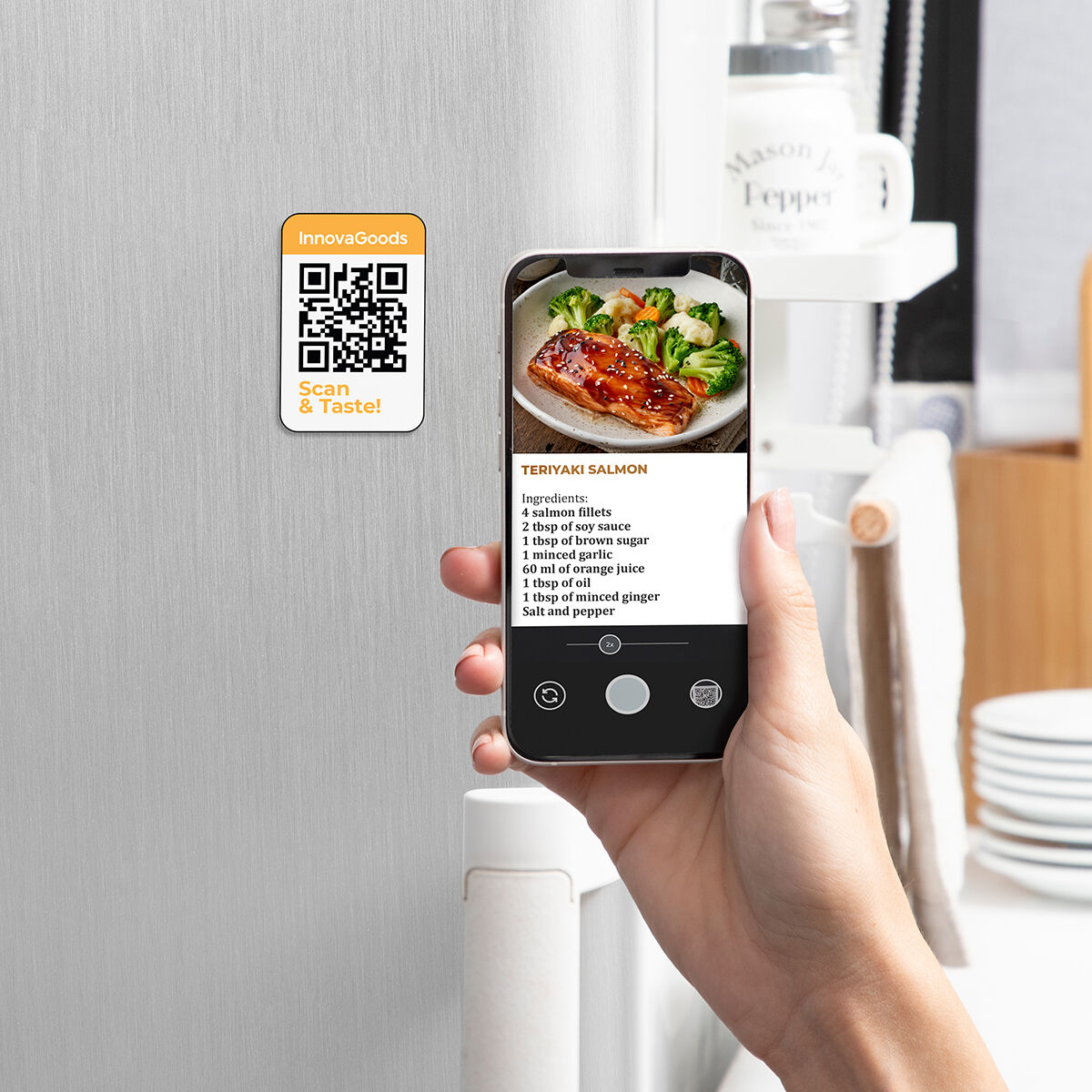 Innovagoods Heißluftfritteuse Innovagoods Fryinn Pro 5500 Schwarz 1700 W 5,5 L Edelstahl