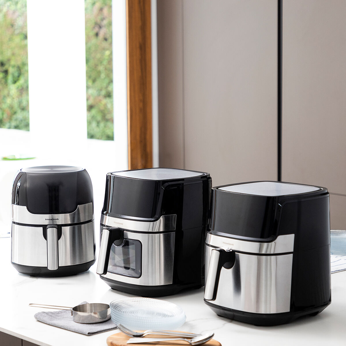 Innovagoods Heißluftfritteuse Innovagoods Fryinn Pro 5500 Schwarz 1700 W 5,5 L Edelstahl