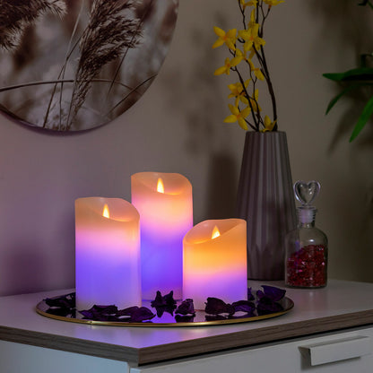 Innovagoods Mehrfarbige Led-Kerzen Flammeneffekt Mit Fernbedienung Lendles Innovagoods 3 Stück