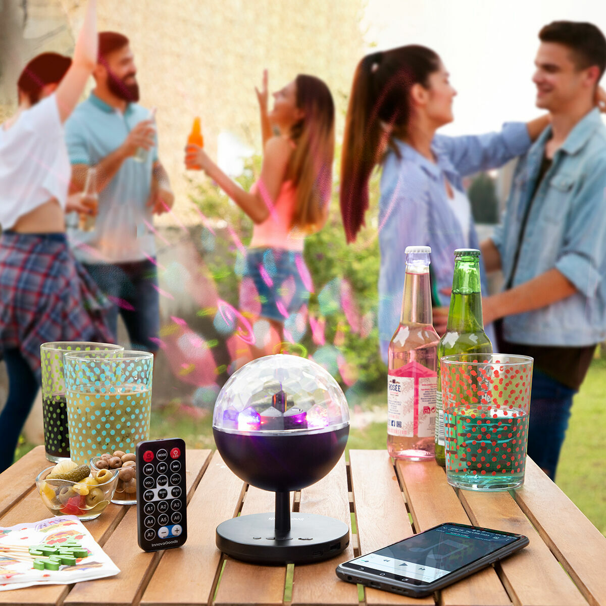 Innovagoods Aufladbarer Led-Projektor Mit Lautsprecher Istarlyt Innovagoods