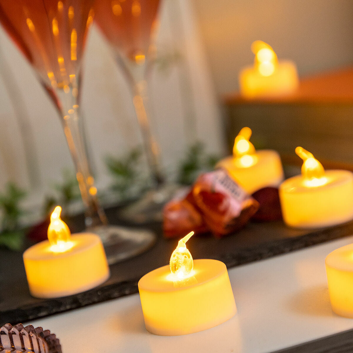 Innovagoods Led-Teelicht-Set Romandle Innovagoods 12 Stück