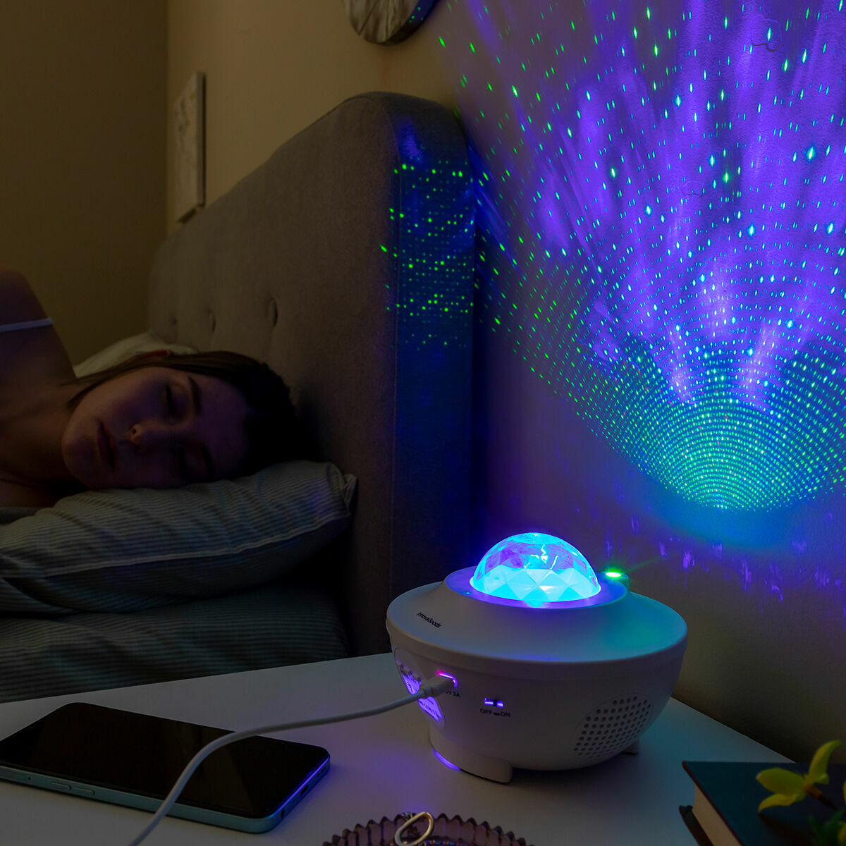 Innovagoods Led-Sternenprojektor Mit Lautsprecher Sedlay Innovagoods