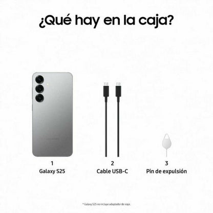 Samsung Smartphone Samsung Sm-S931Bzsgeub 6,2&quot; Qualcomm Snapdragon 8 Elite 12 Gb Ram 256 Gb Grau Silberfarben