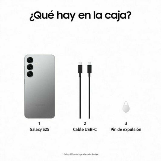 Samsung Smartphone Samsung Sm-S931Bzsgeub 6,2&quot; Qualcomm Snapdragon 8 Elite 12 Gb Ram 256 Gb Grau Silberfarben