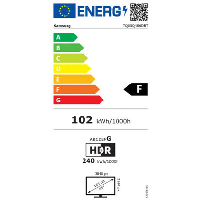 Samsung Neo QLED 65 Zoll TQ65QN86D – Ultra scharfes 4K HDR Smart TV für Heimkino & Gaming