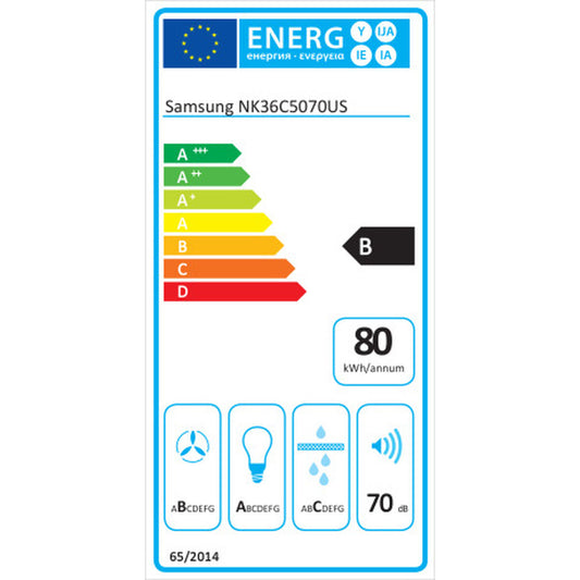 Samsung Konventioneller Rauchfang Samsung Nk36C5070Usur Stahl