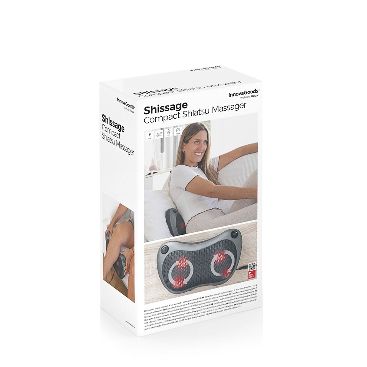 Innovagoods Kompaktes Shiatsu-Massagegerät Shissage Innovagoods