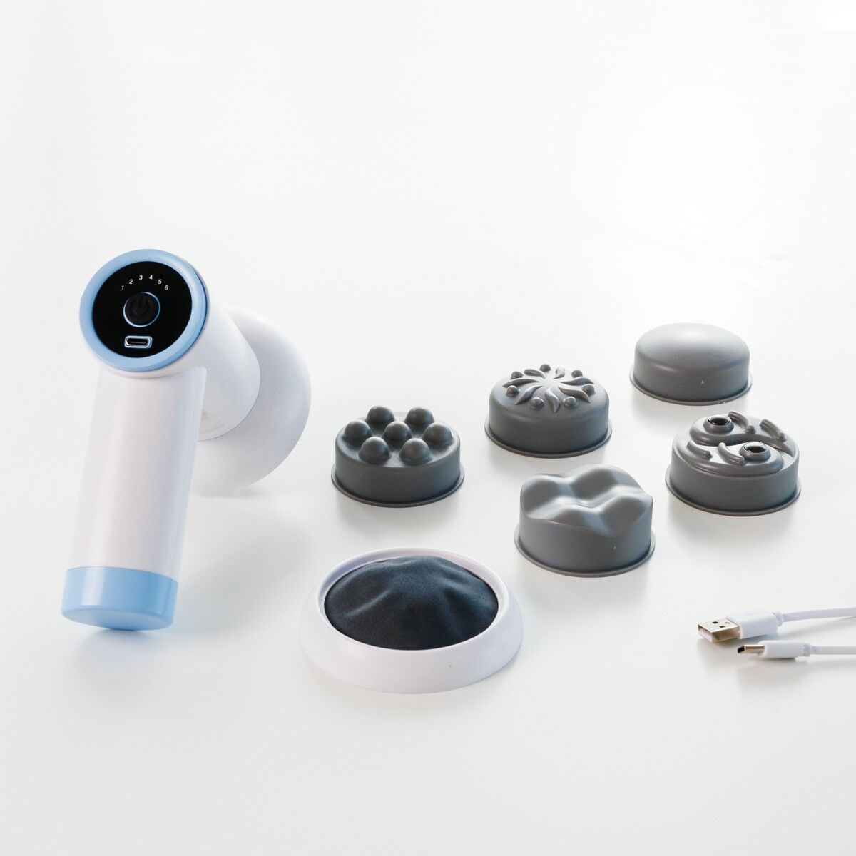 Innovagoods 6 In 1 Wiederaufladbare Anti-Cellulite-Massagepistole Cellygun Innovagoods