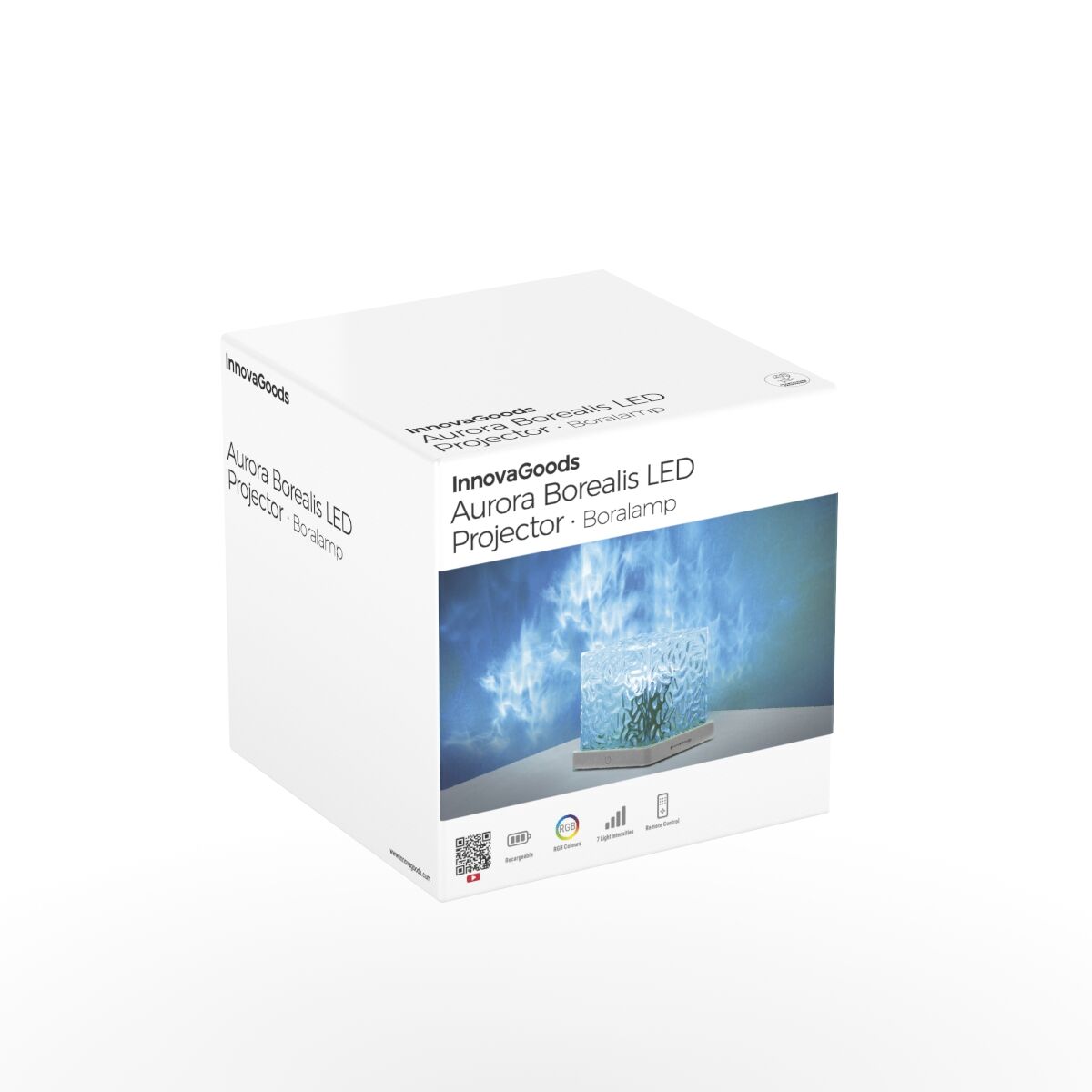 Innovagoods Wiederaufladbarer Aurora Borealis Led-Projektor Boralamp Innovagoods