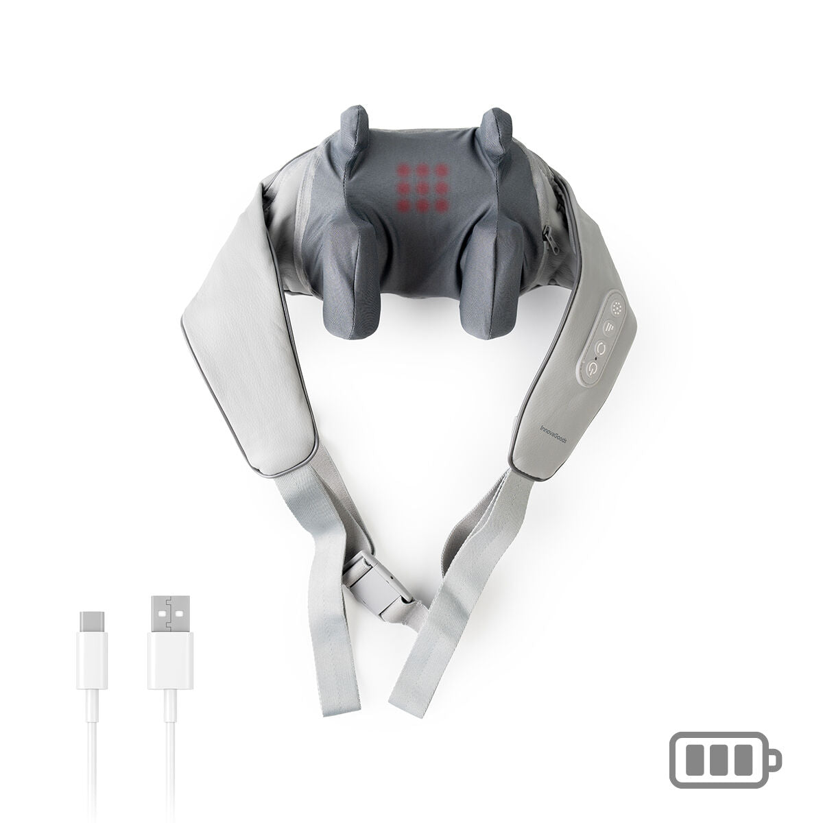 Innovagoods Wiederaufladbares 6D-Nacken- Und Rückenmassagegerät Silax Innovagoods