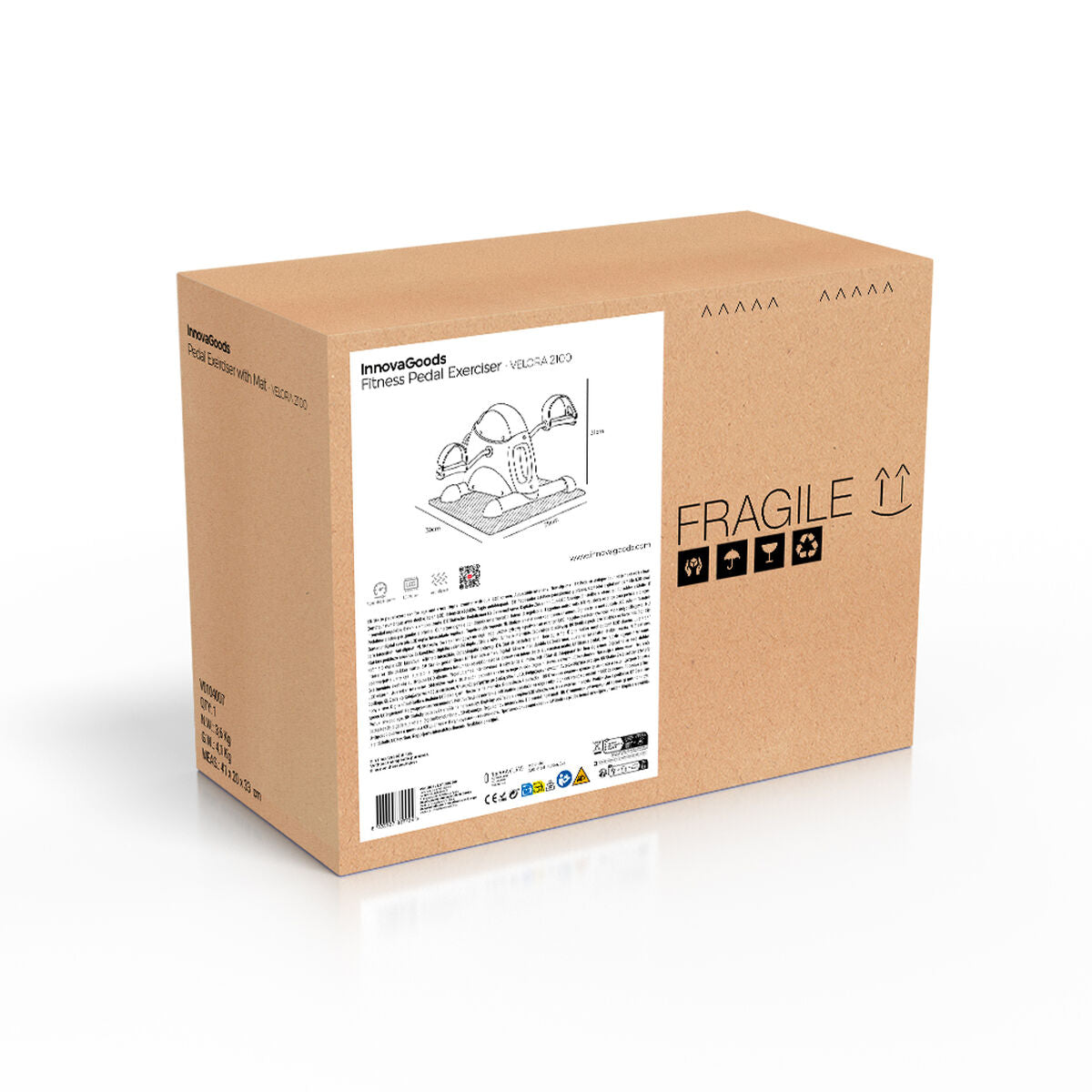 Innovagoods Statischer Pedaltrainer Für Arme Und Beine Mit Matte Velora 2100 Innovagoods